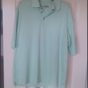 Kirkland polo mens XL neon green short sleeve